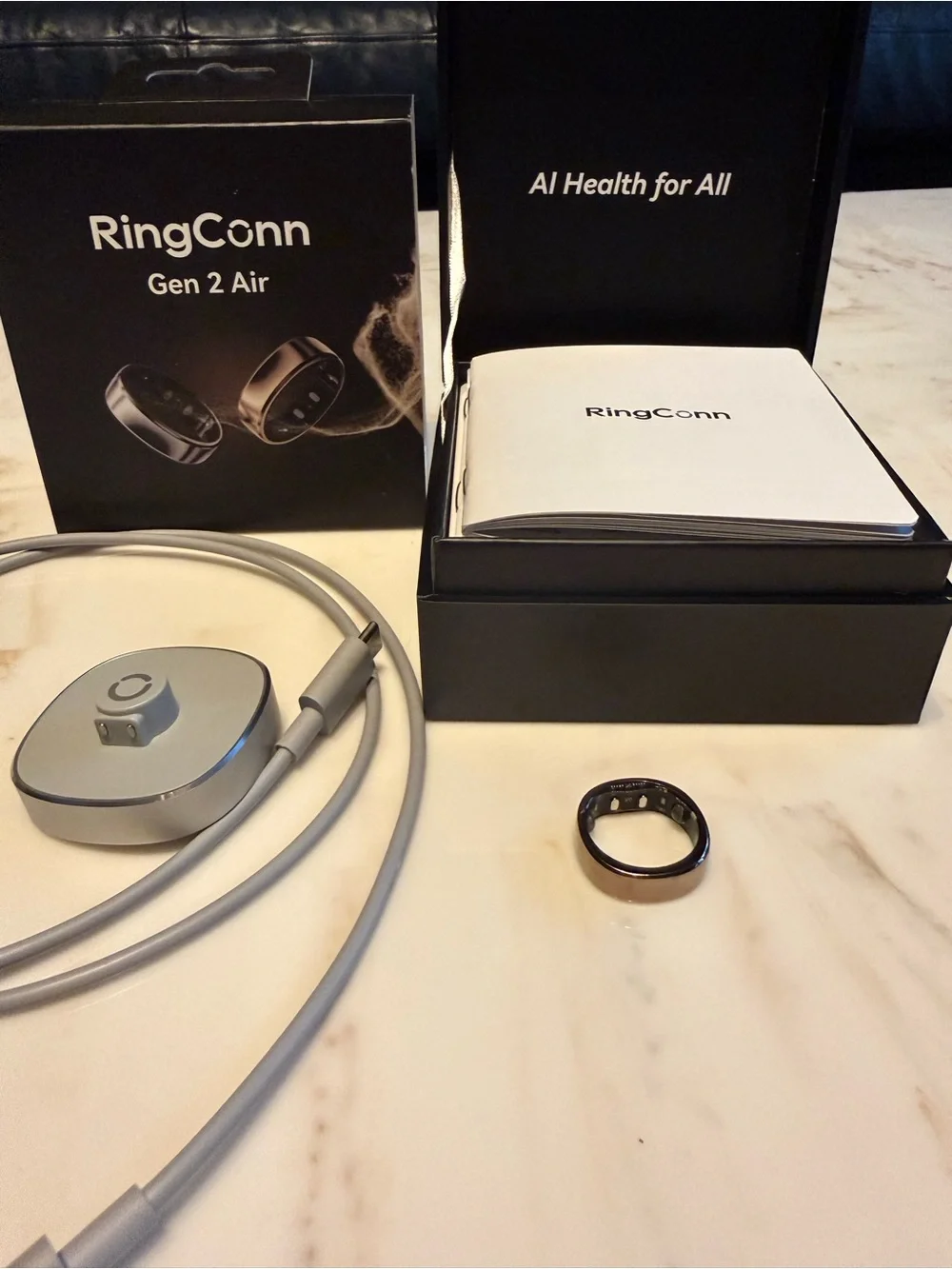 Gen 2 Air Smart Health Ring - Black